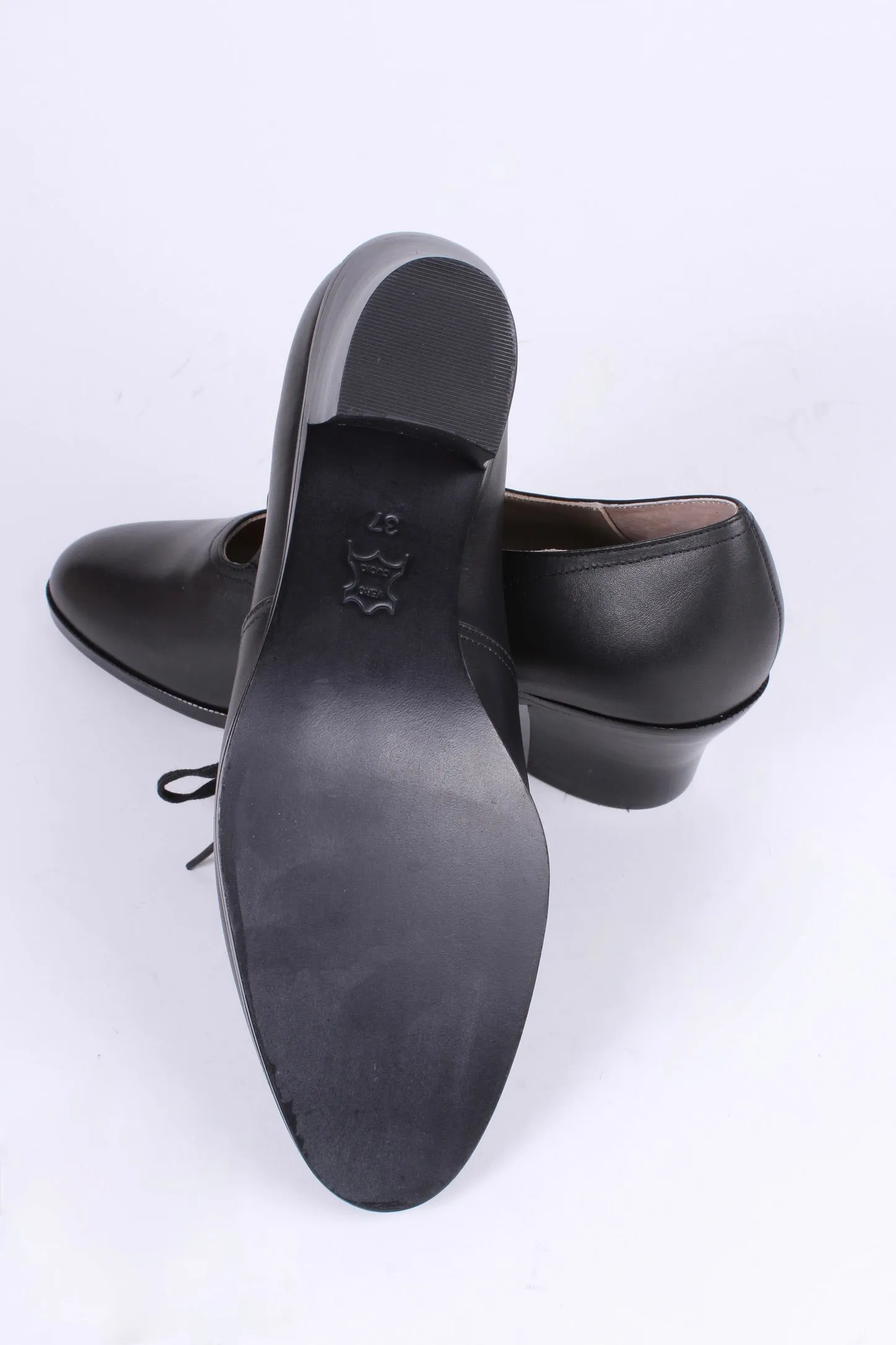 1930s everyday Oxford shoes, black, Emma