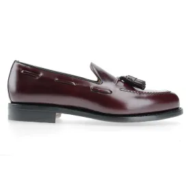 8491 - Bordeaux Polished Leather Tassel Loafer