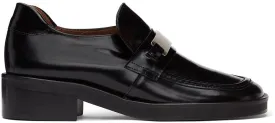 Abra Black Plate Loafers