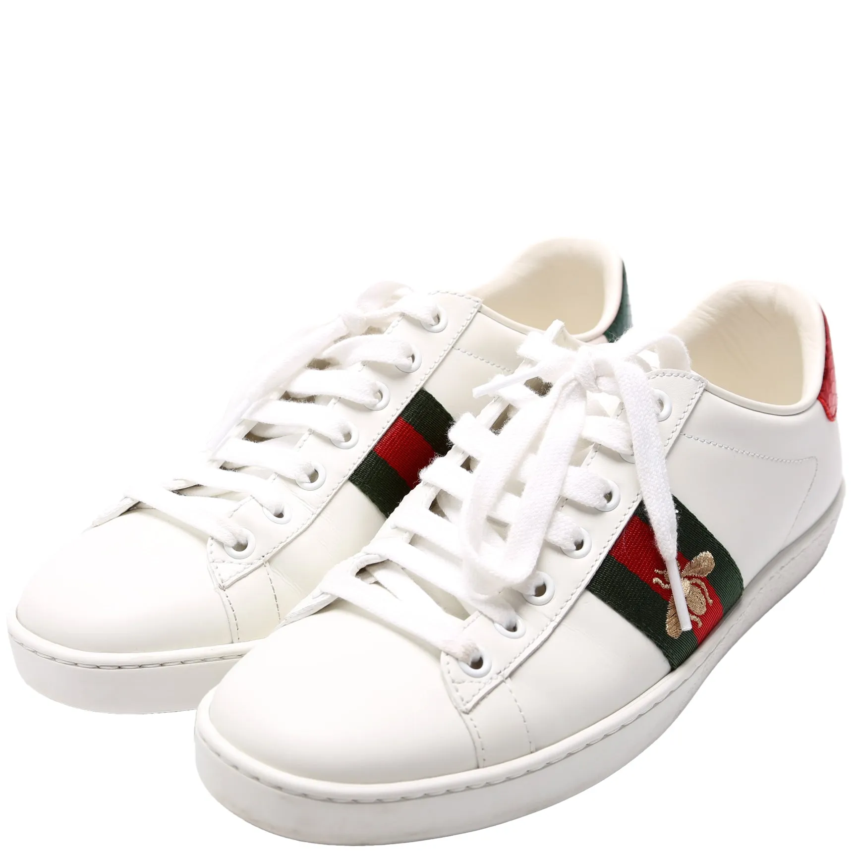 Ace Web Bee Leather Sneakers Size 38