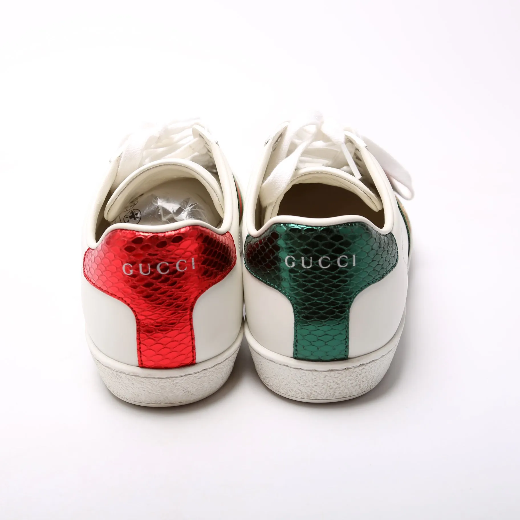 Ace Web Bee Leather Sneakers Size 38