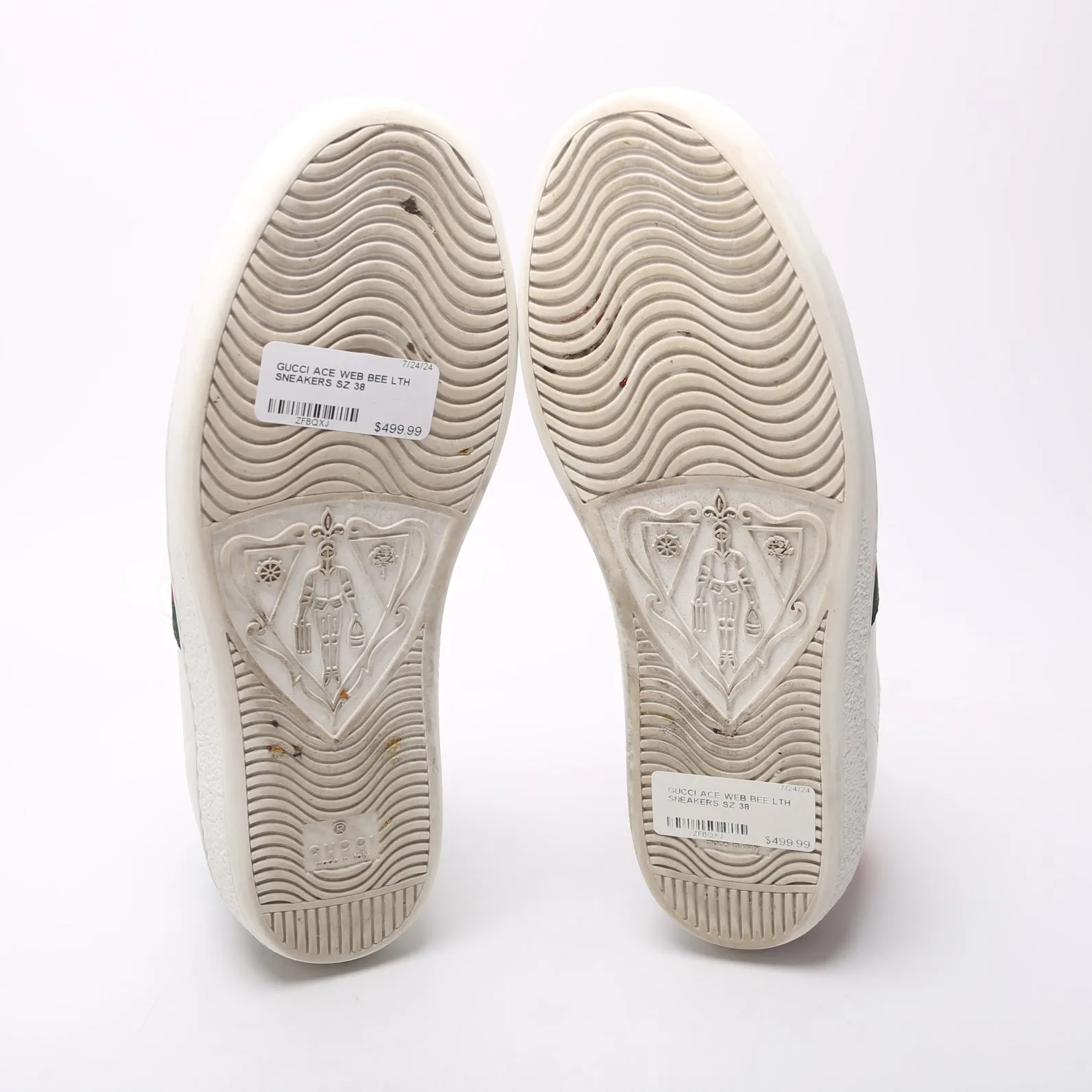 Ace Web Bee Leather Sneakers Size 38