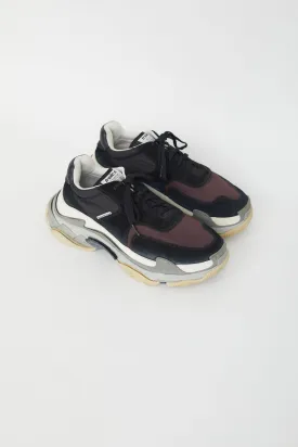 Black & Grey Triple S Sneaker