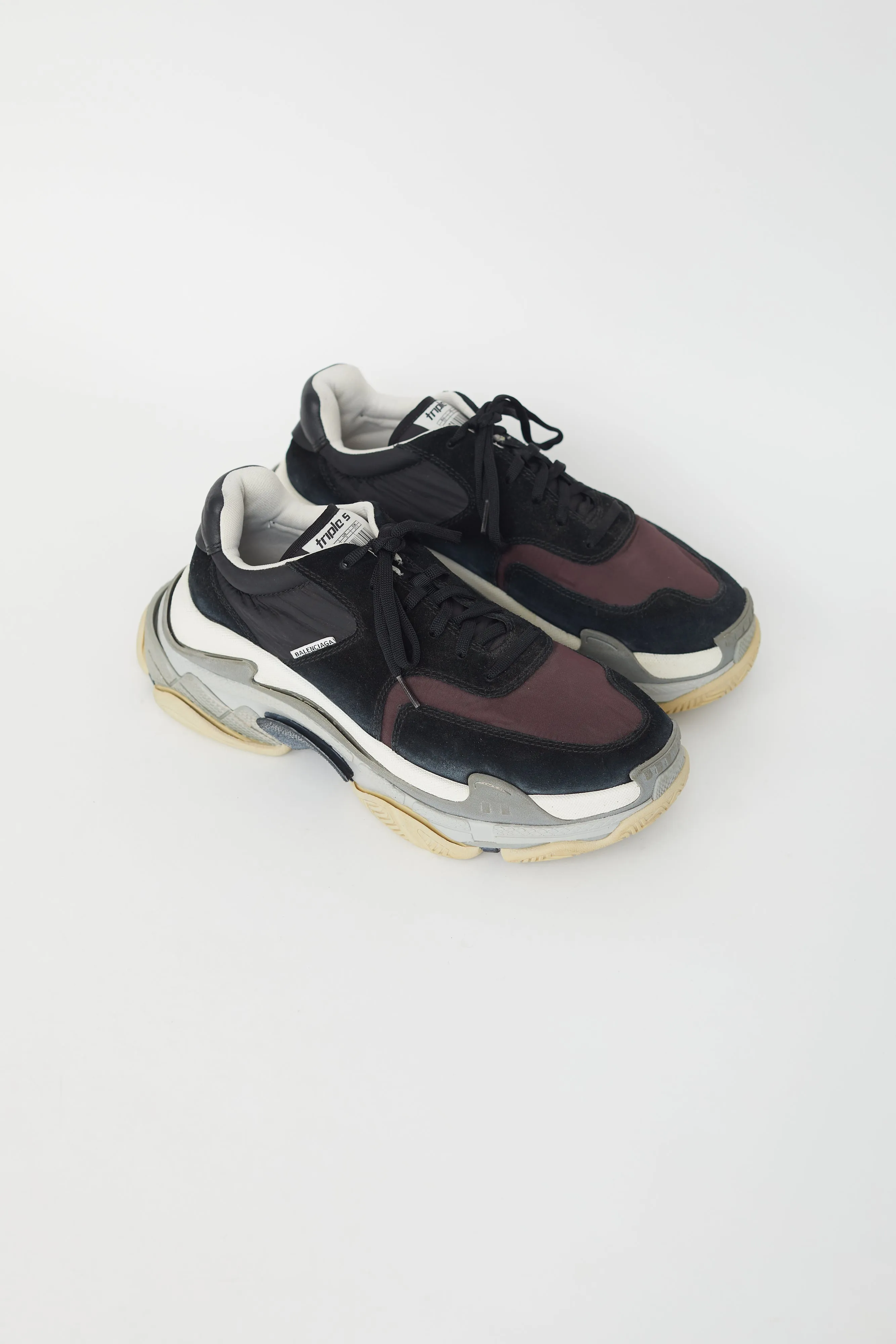 Black & Grey Triple S Sneaker