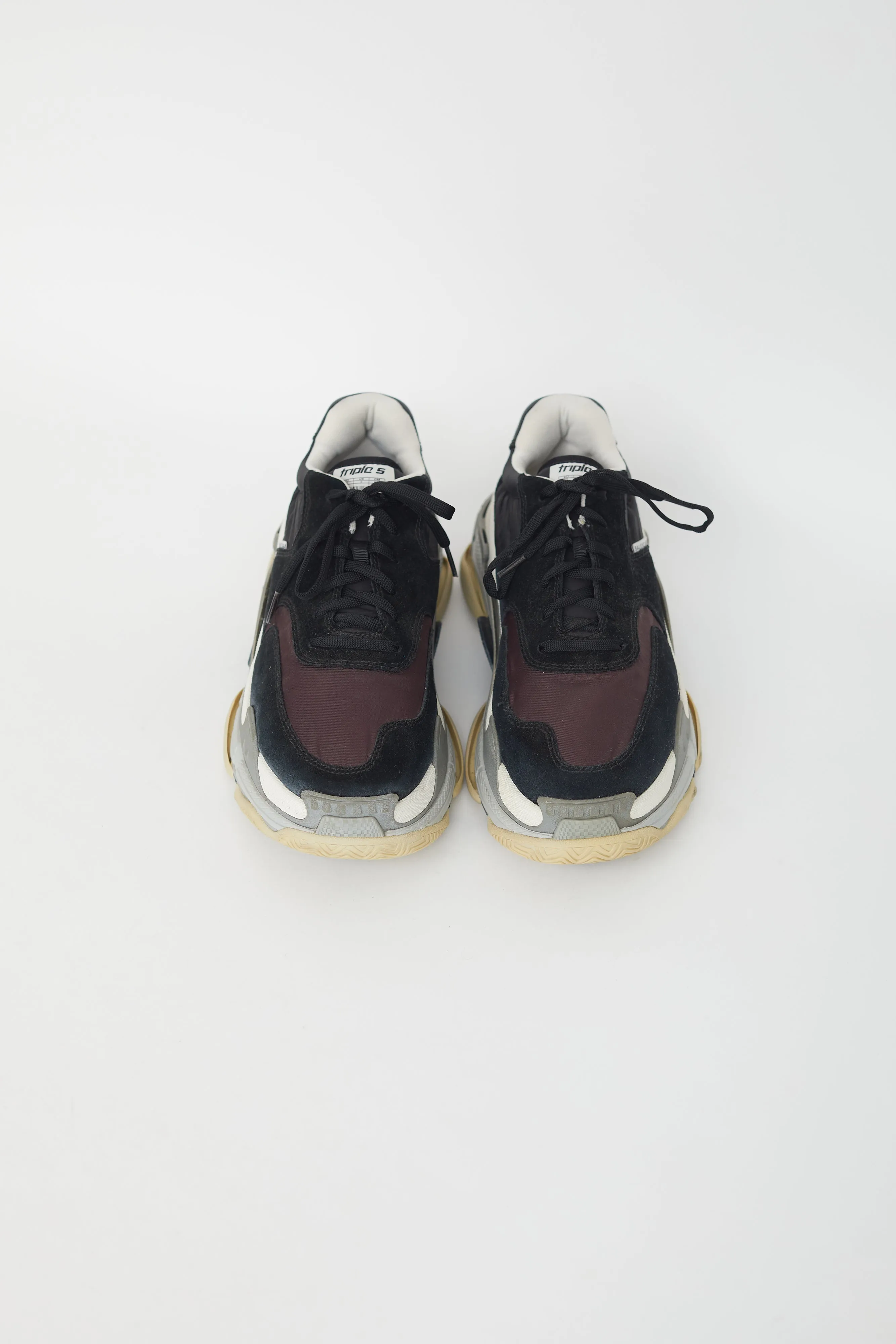 Black & Grey Triple S Sneaker
