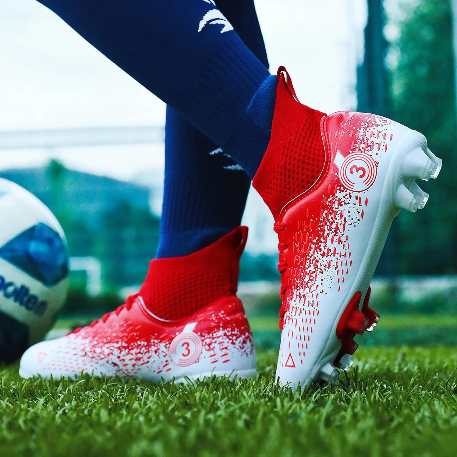 Boys gorls Soccer Cleats Shoes Kids Football clests (Toddler/Litter Kid/Big Kid)