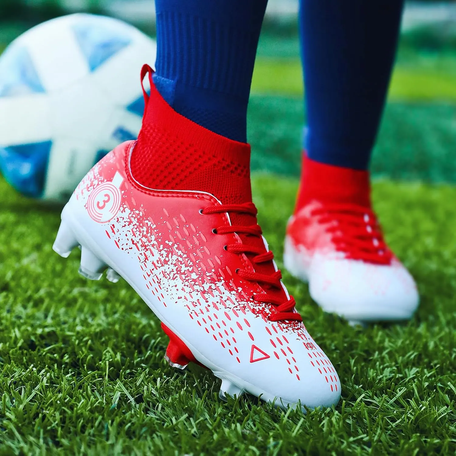 Boys gorls Soccer Cleats Shoes Kids Football clests (Toddler/Litter Kid/Big Kid)