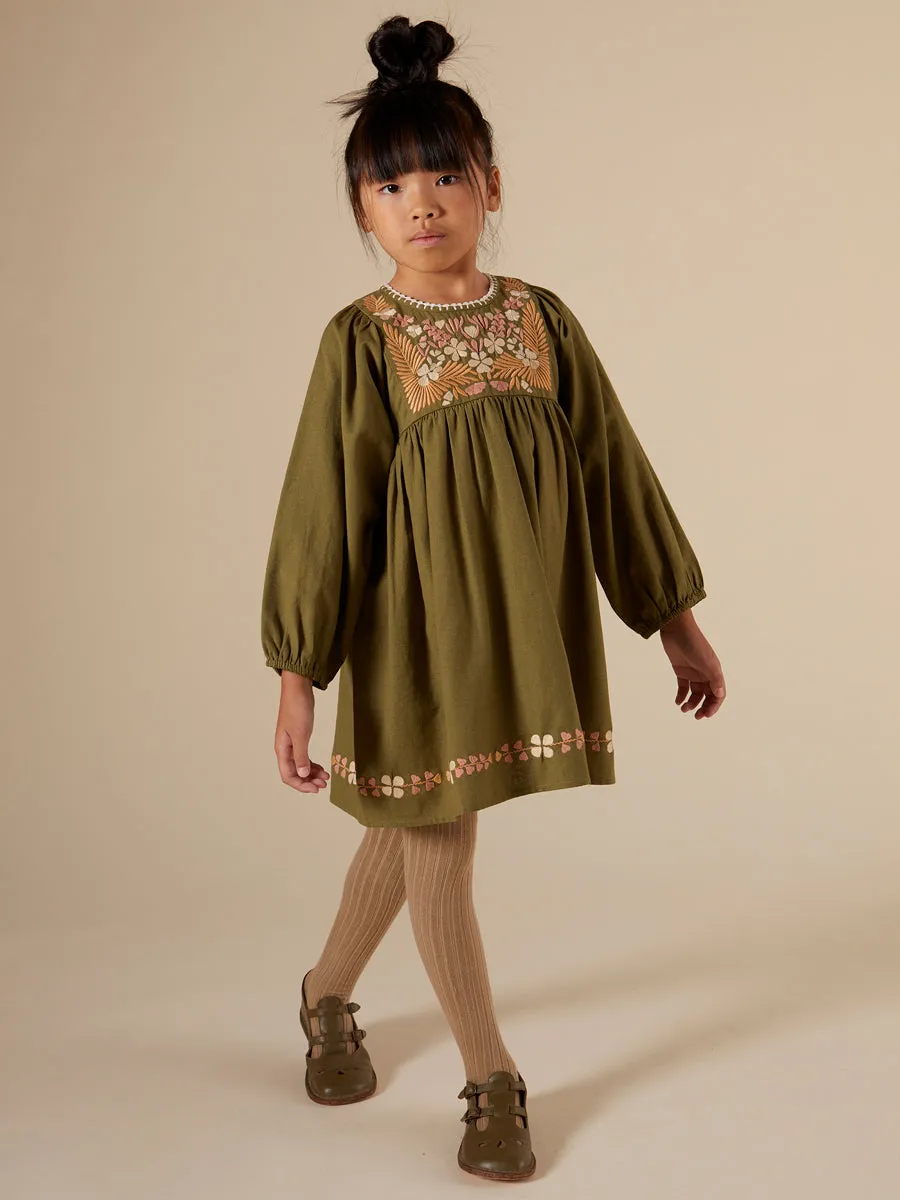 'Francoise' Dress - Moss