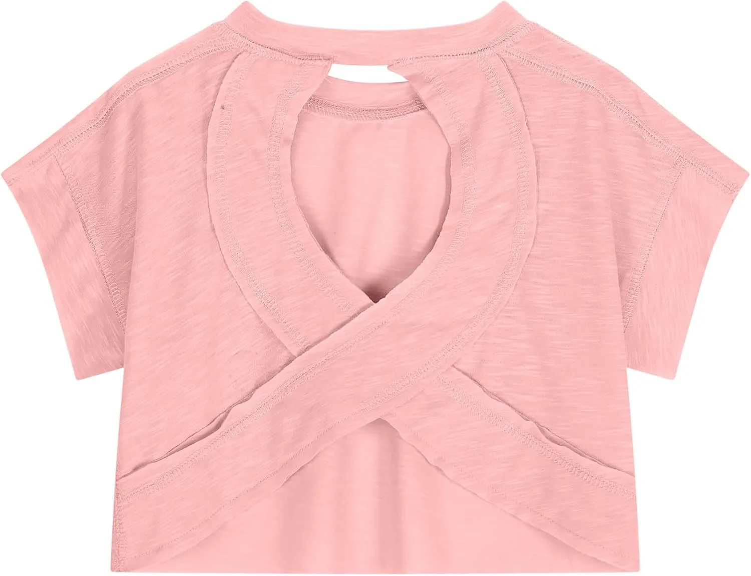 Girls Open Back Workout Tops Long Sleeve Backless Athletic Shirts Casual Crop Running Tee 2025 Spring Y2k Shirts