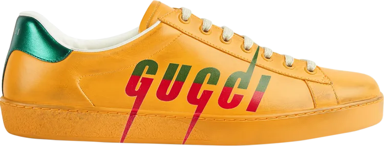 Gucci Ace Gucci Blade Sneakers - Distressed Yellow
