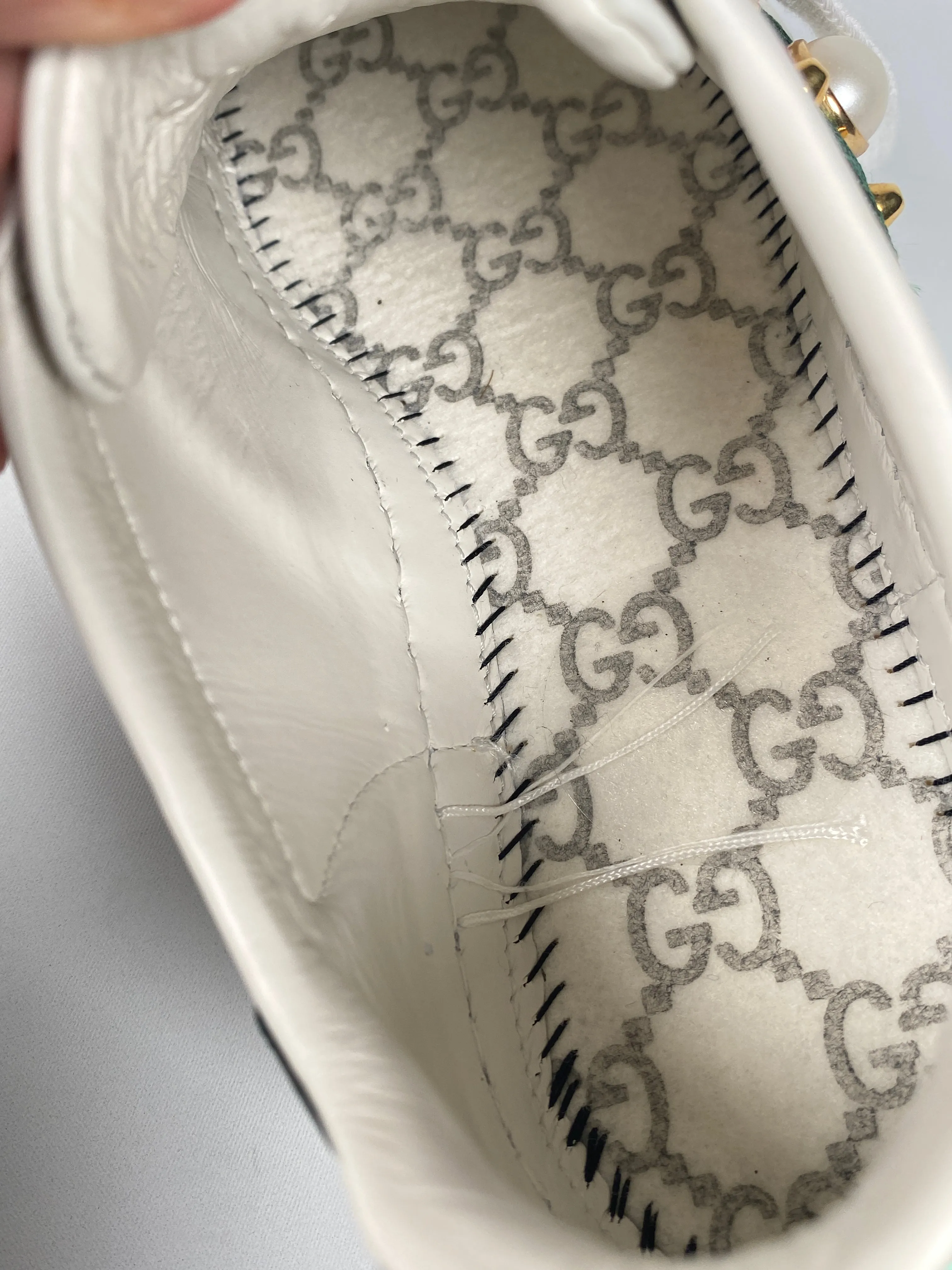 GUCCI - ACE PEARL SNEAKER - SZ 35