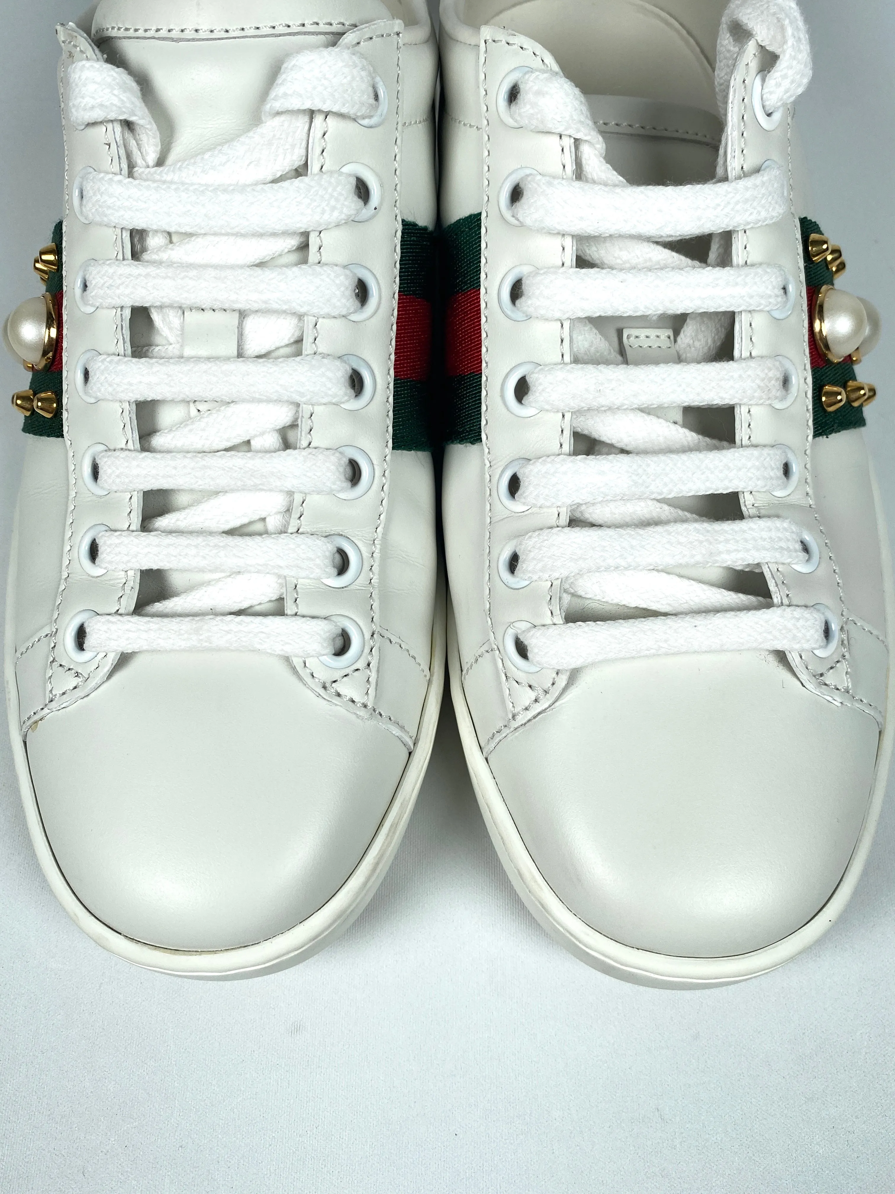 GUCCI - ACE PEARL SNEAKER - SZ 35