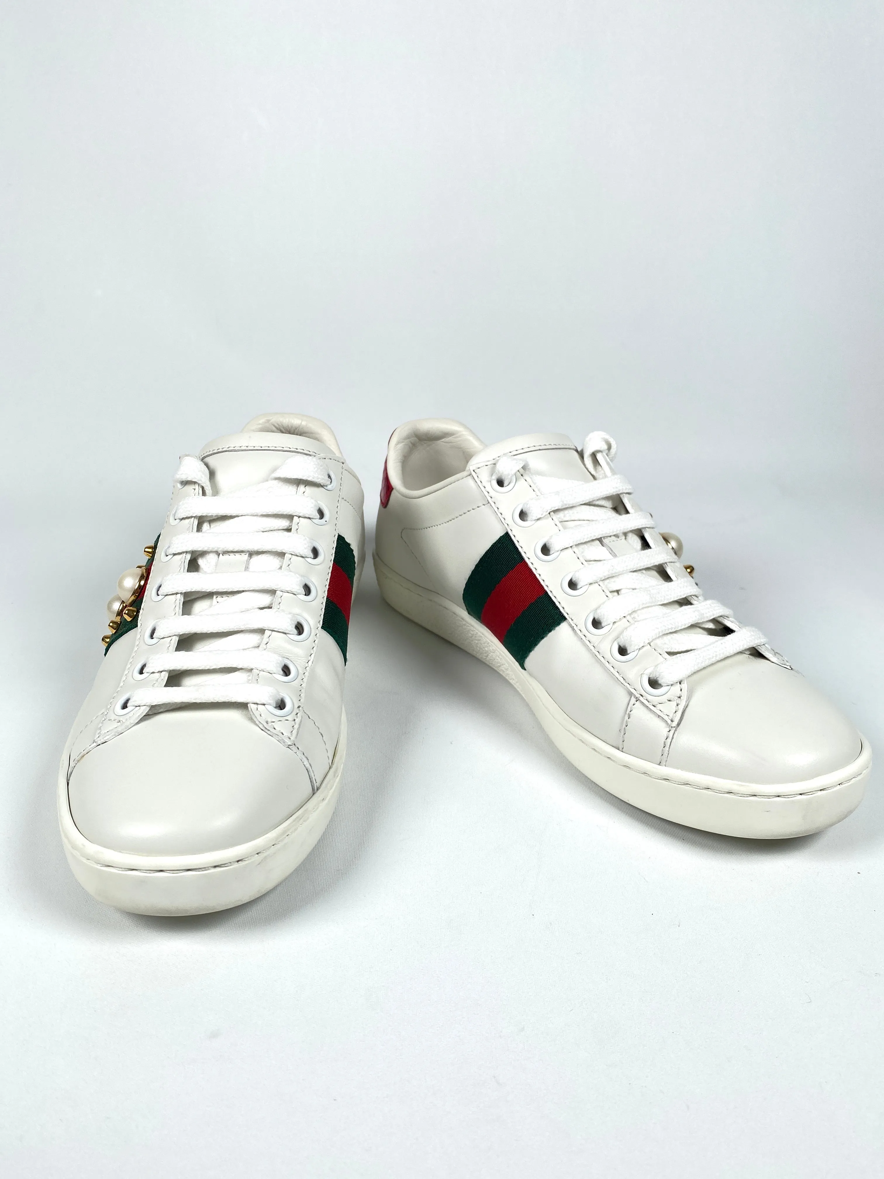 GUCCI - ACE PEARL SNEAKER - SZ 35
