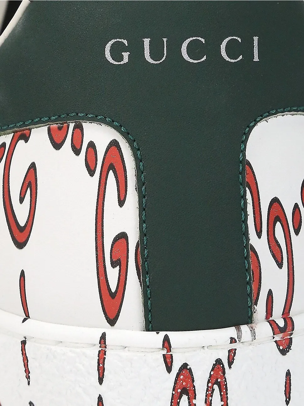GUCCI ACE PRINTED GG LEATHER SNEAKERS