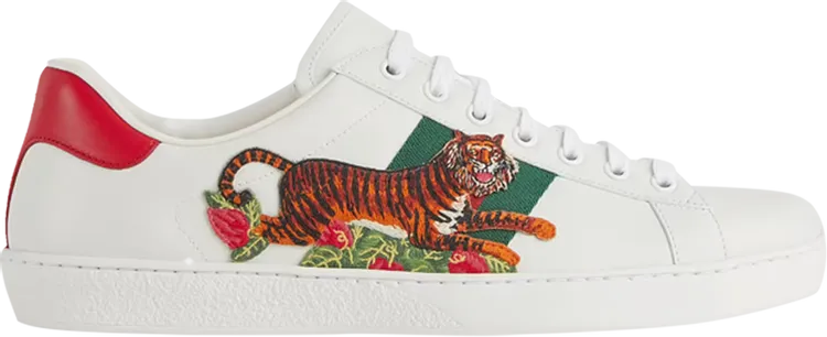 Gucci Ace Tiger Patch sneakers, white