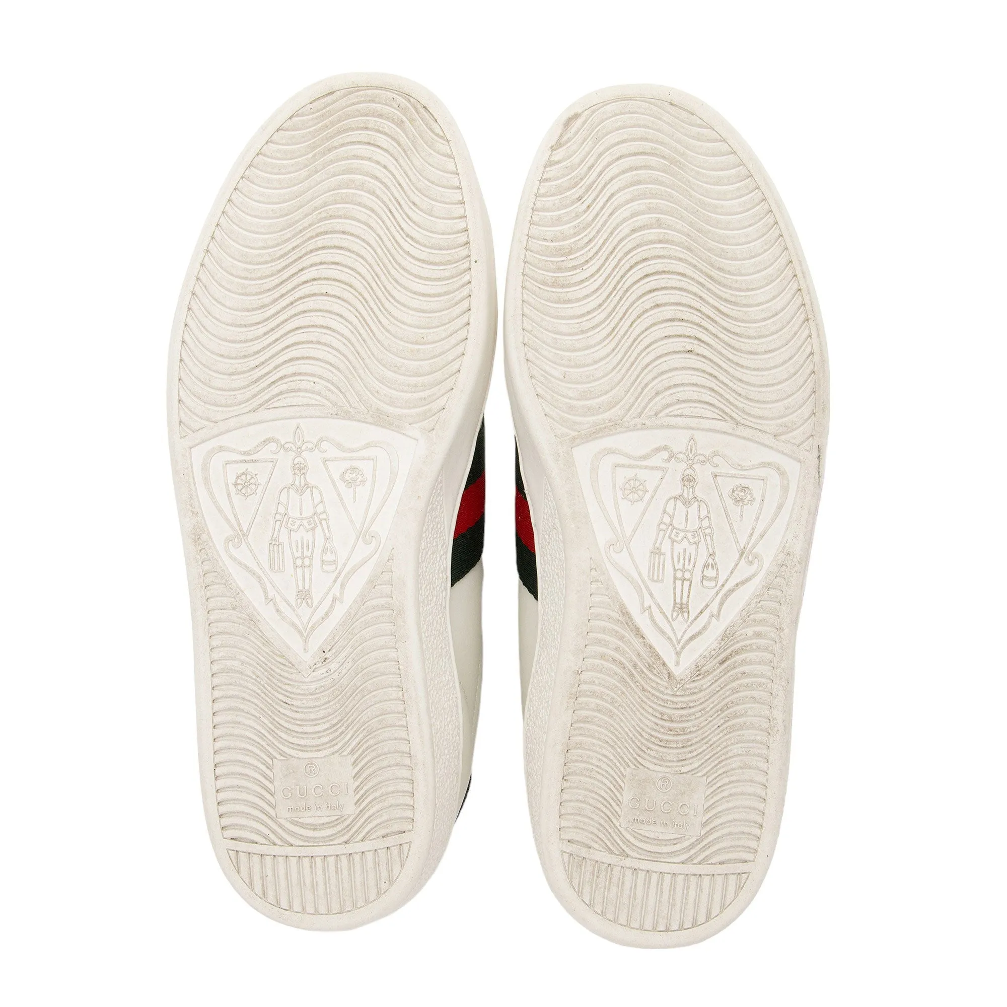 Gucci Leather New Ace Bee Sneakers - Men's Size 9 / 43