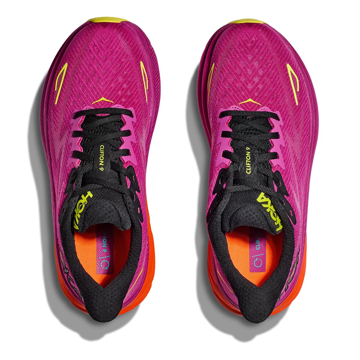 Hoka Clifton 9 - Fuchsia - Black