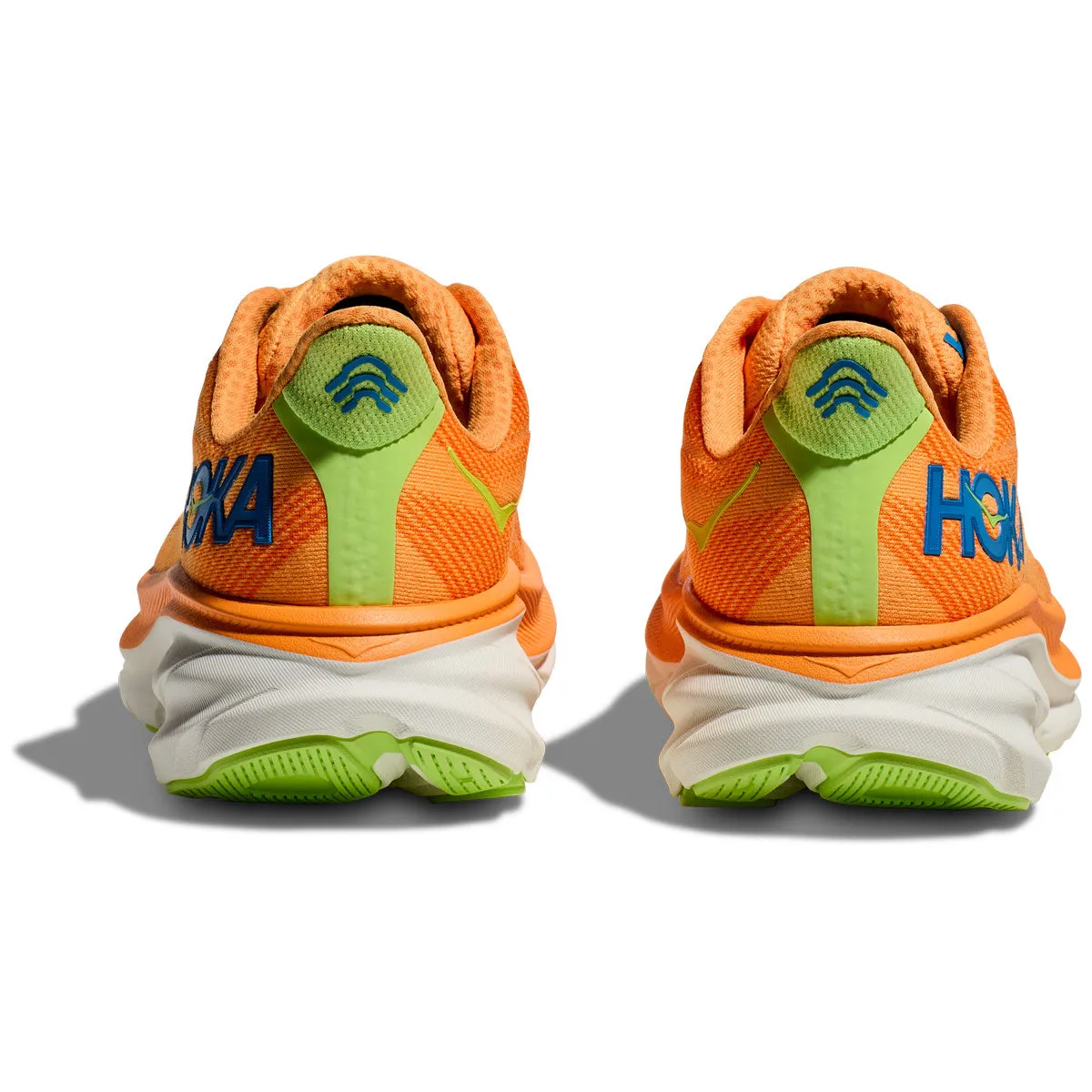 Hoka Clifton 9 Running Shoes - Mens - Solar Flare/Lettuce