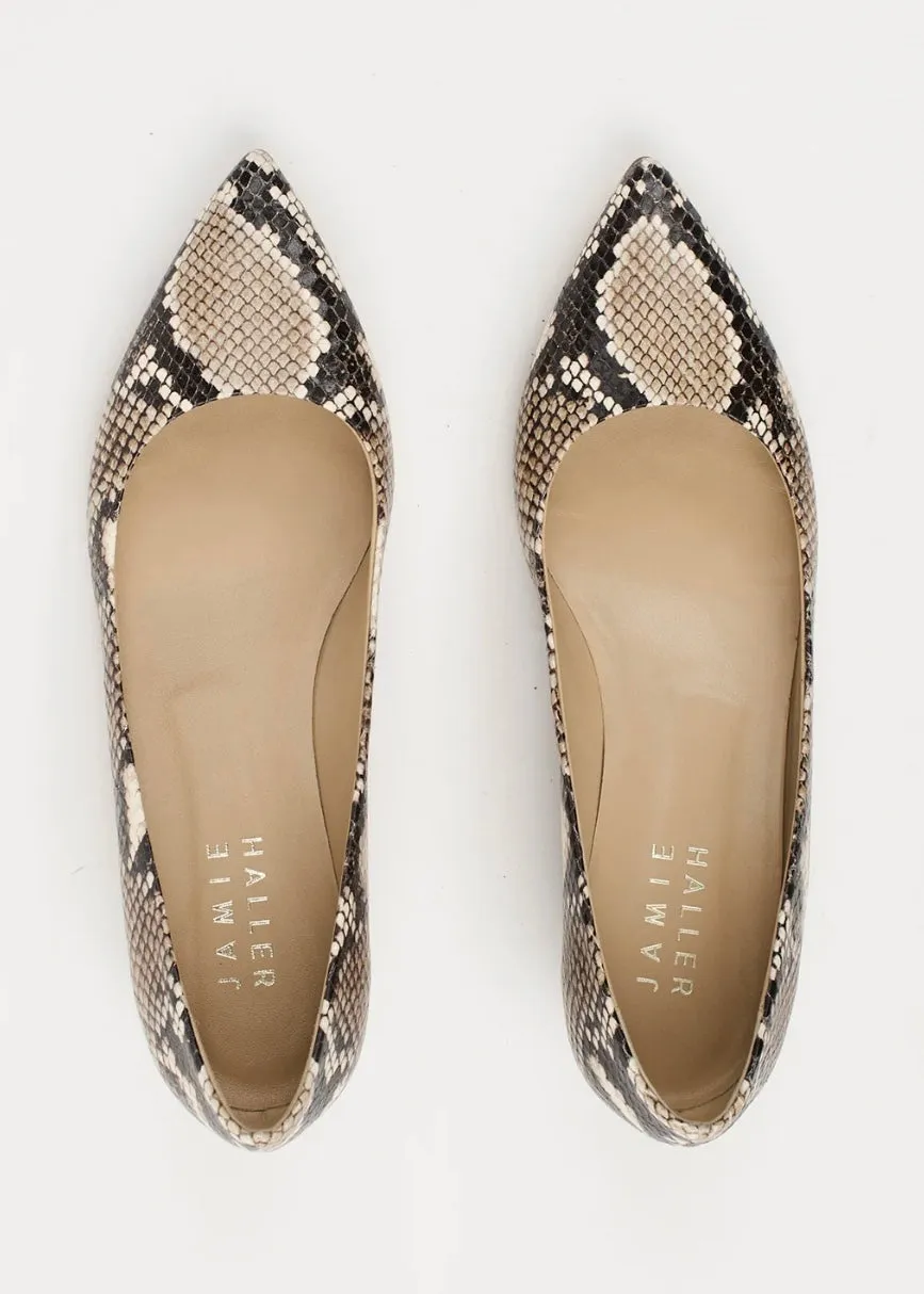 Jamie Haller Kitty Point Heels Taupe