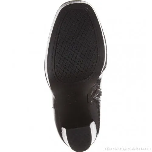 Jessica Simpson Sebille Black Patent Sky High Platform Fashion Ankle Booties