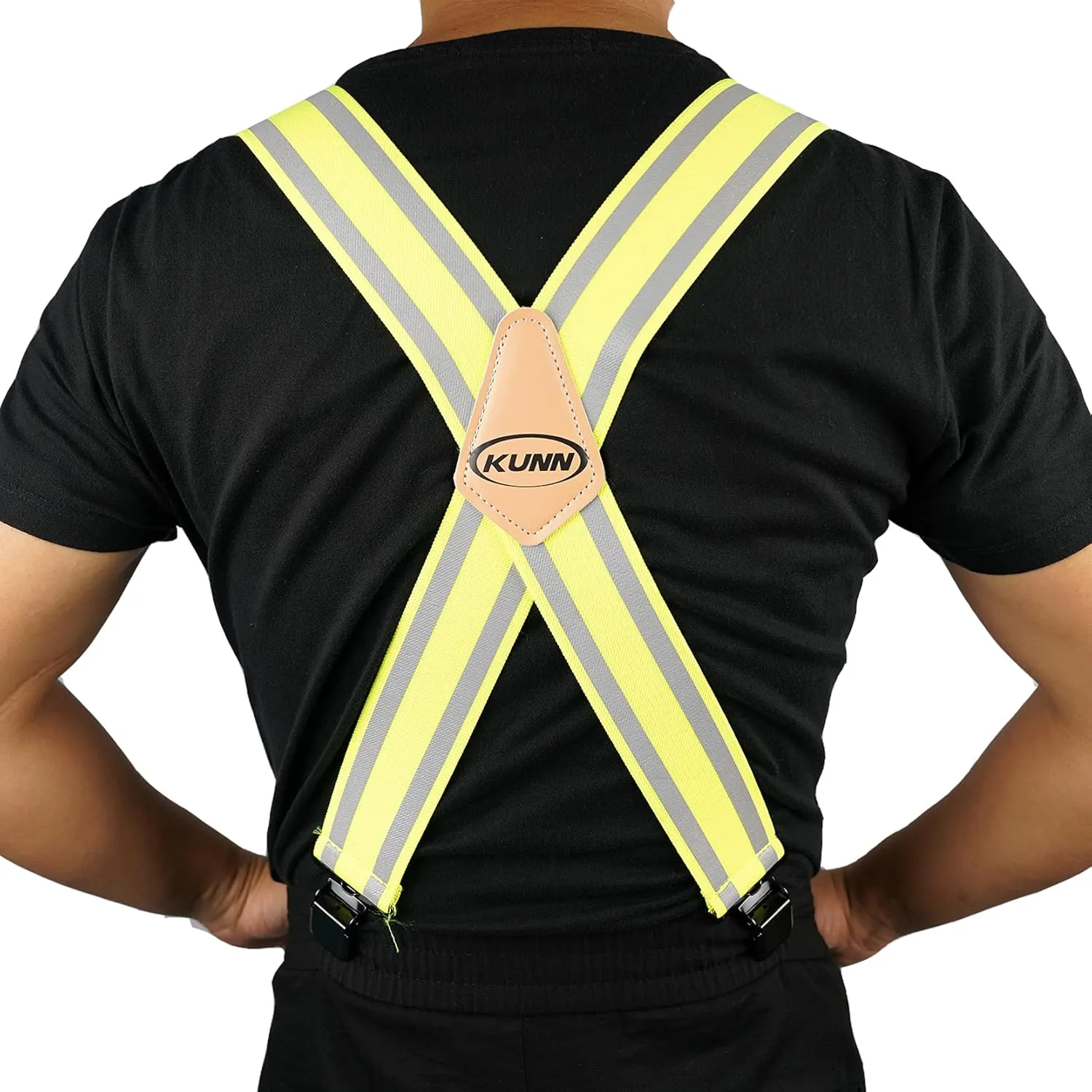 KUNN Safety Reflective Suspender Safety & High Visibility Men Work Suspender