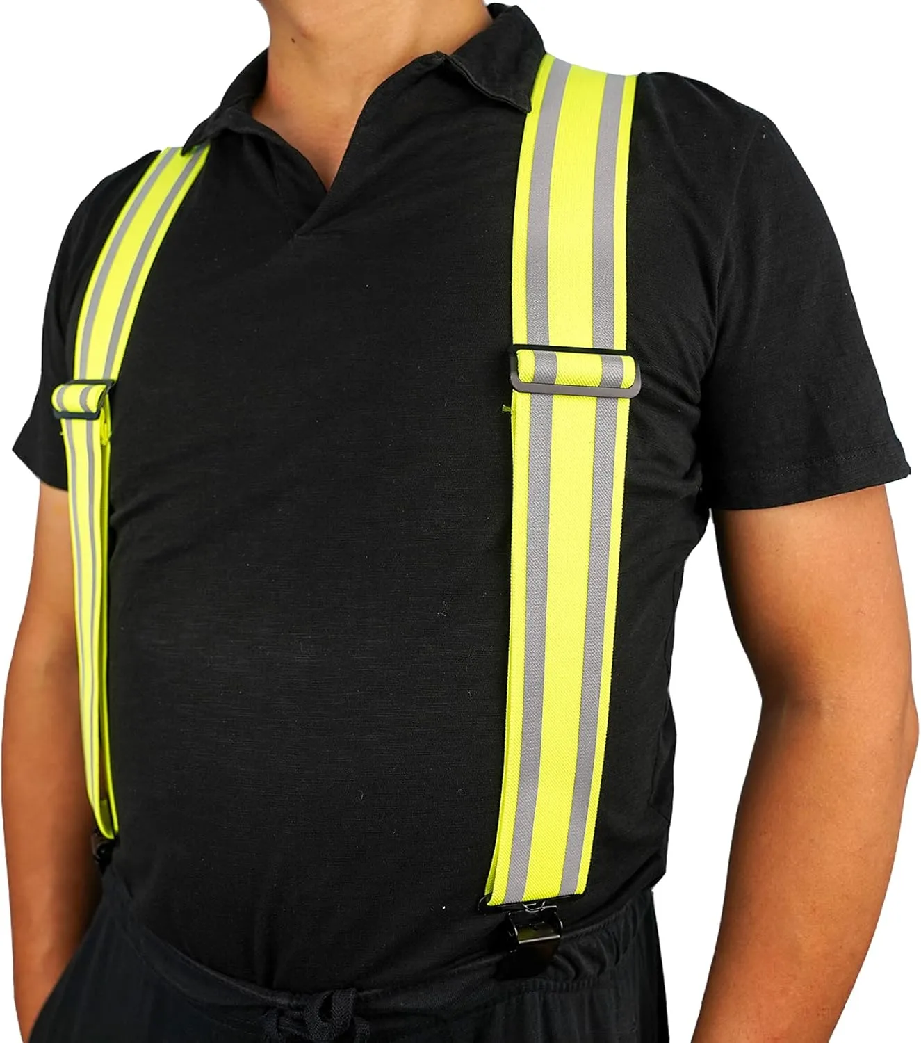 KUNN Safety Reflective Suspender Safety & High Visibility Men Work Suspender