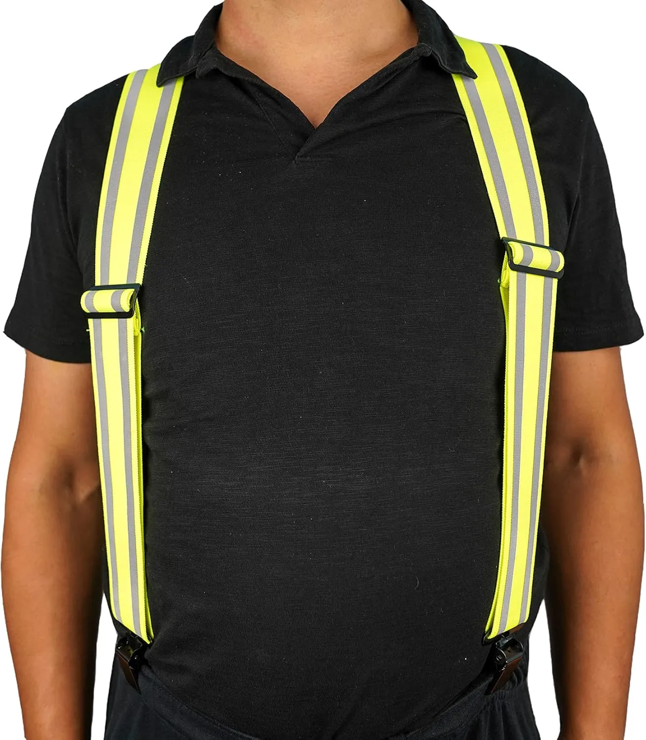 KUNN Safety Reflective Suspender Safety & High Visibility Men Work Suspender