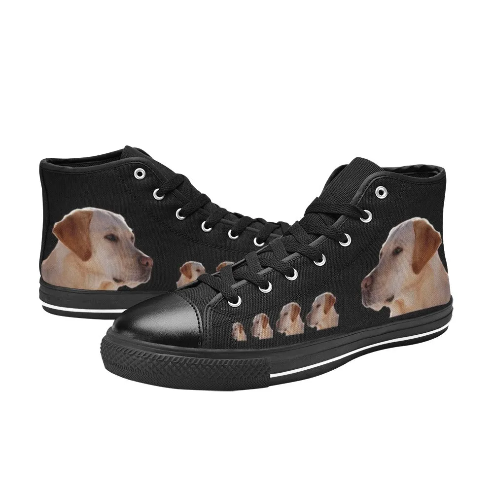 Labrador Kids High Tops Shoes -Yellow