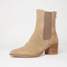 Mycah Light Choc Leather Ankle Boots
