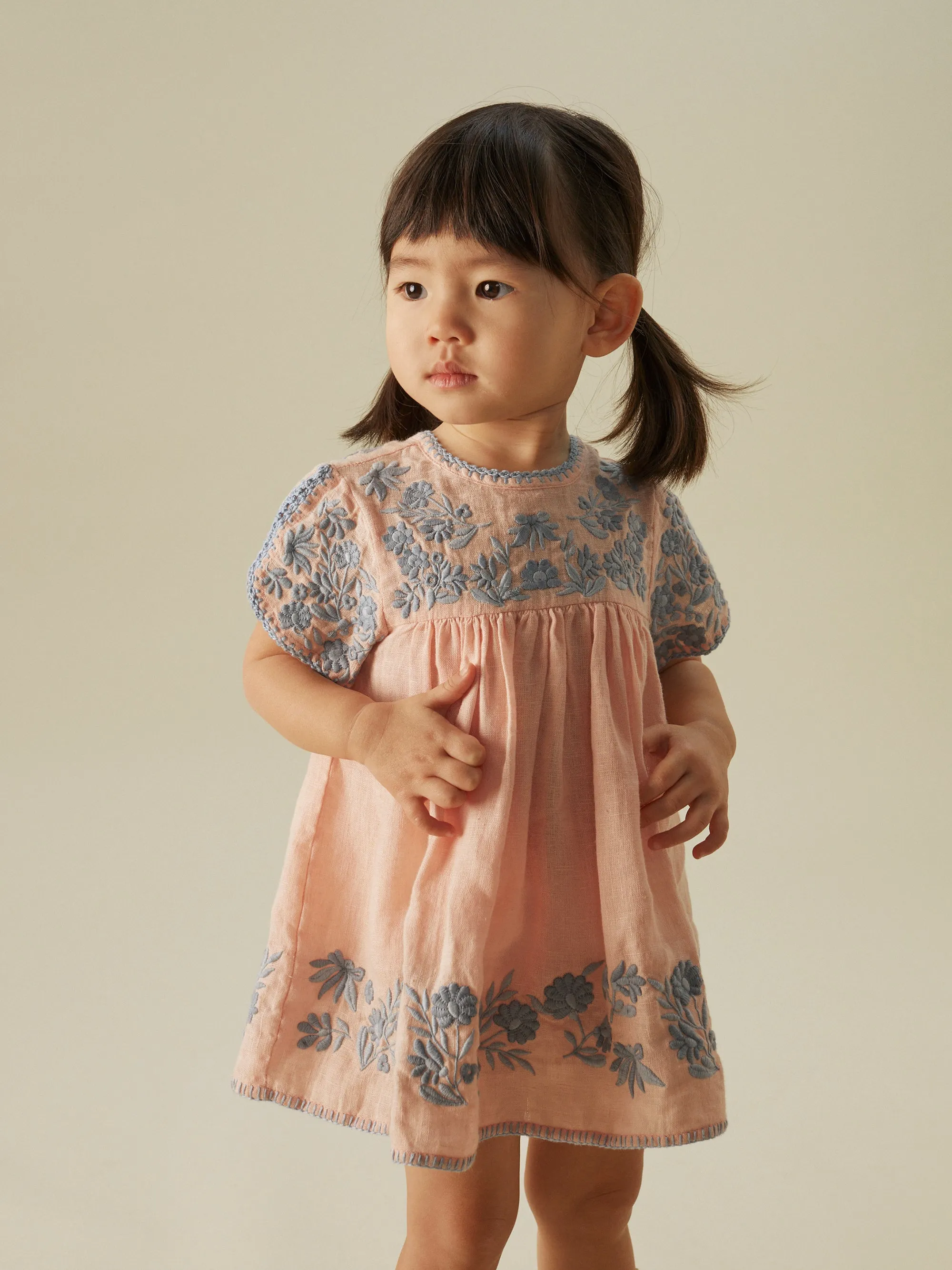 Stevie Dress, Pale Rose