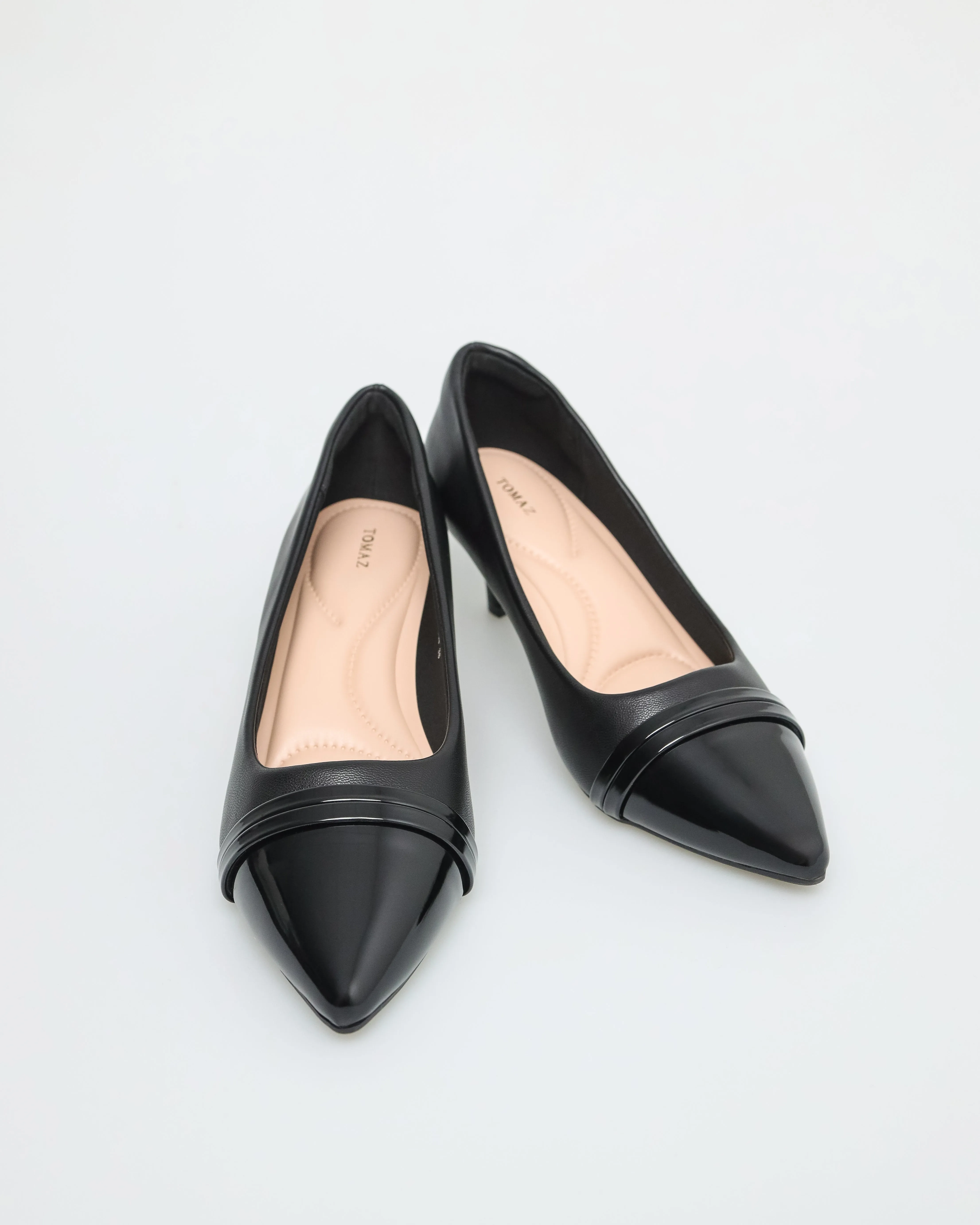 Tomaz NN244 Ladies Pointy Kitten Heels