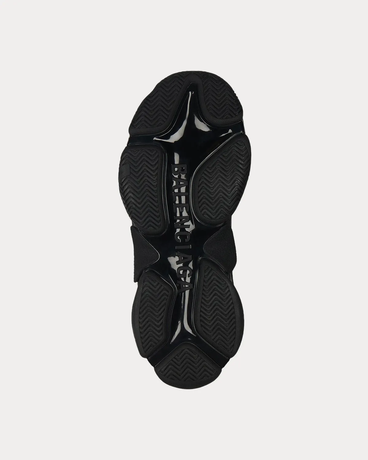 Triple S Allover Logo Black Low Top Sneakers