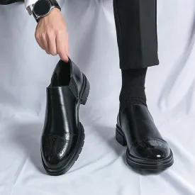 Vetro - Leather Brogue Loafers