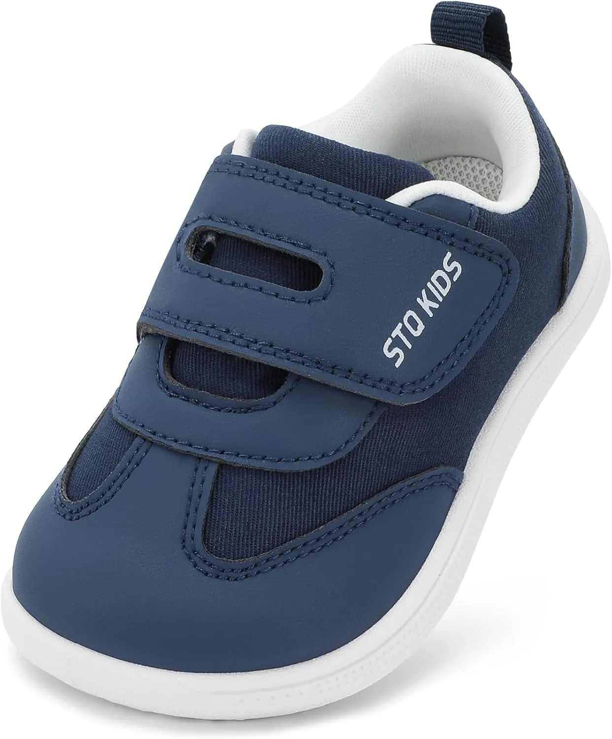 Wide Toe Box Toddler Shoes Zero Drop Boys Girls Barefoot Shoe Non-Slip Little Kids Sneakers for First Walking