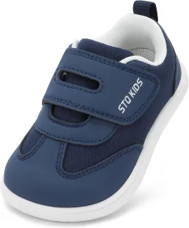 Wide Toe Box Toddler Shoes Zero Drop Boys Girls Barefoot Shoe Non-Slip Little Kids Sneakers for First Walking