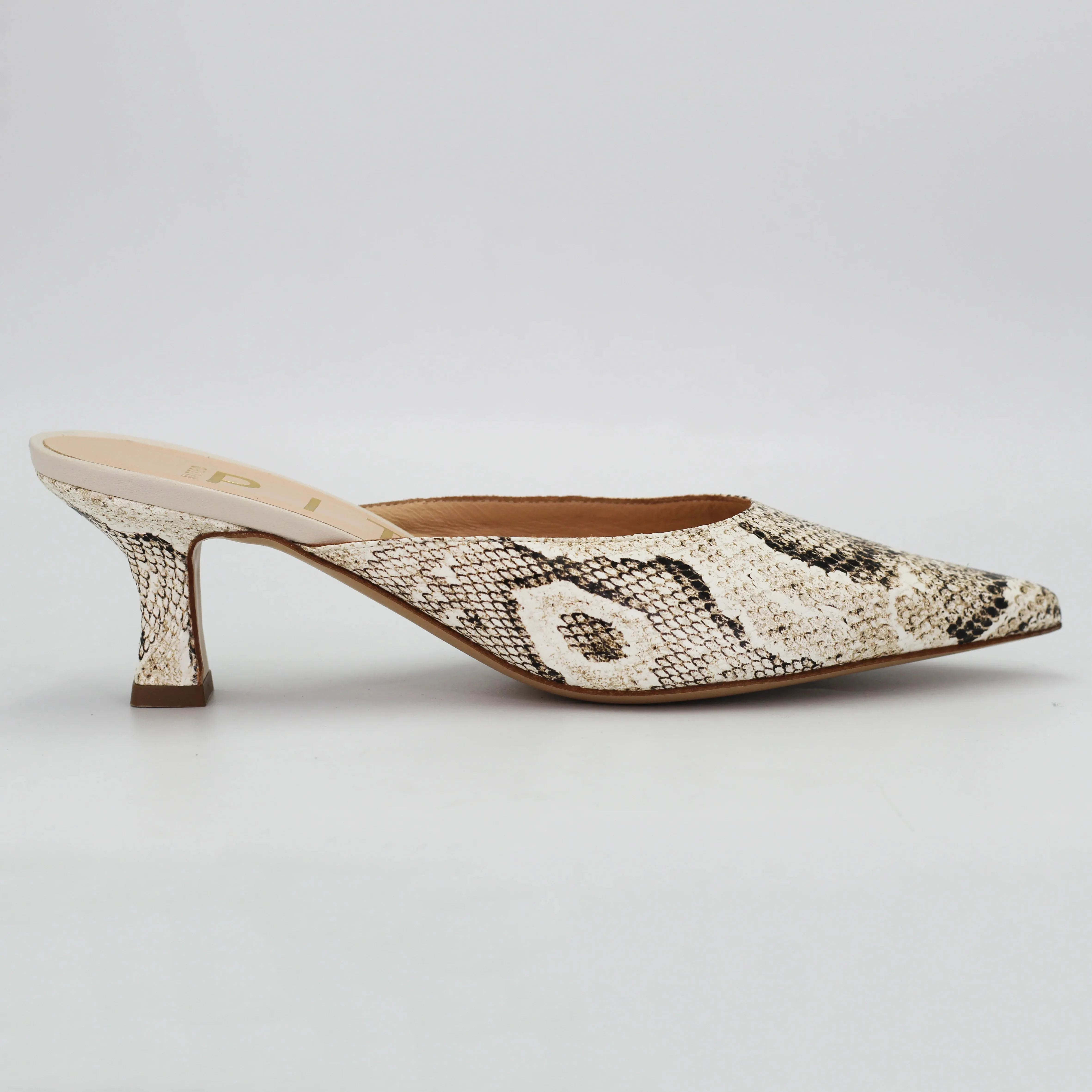 Women's kitten heel in calf leather Python (MP4400)