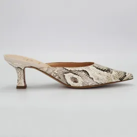 Women's kitten heel in calf leather Python (MP4400)